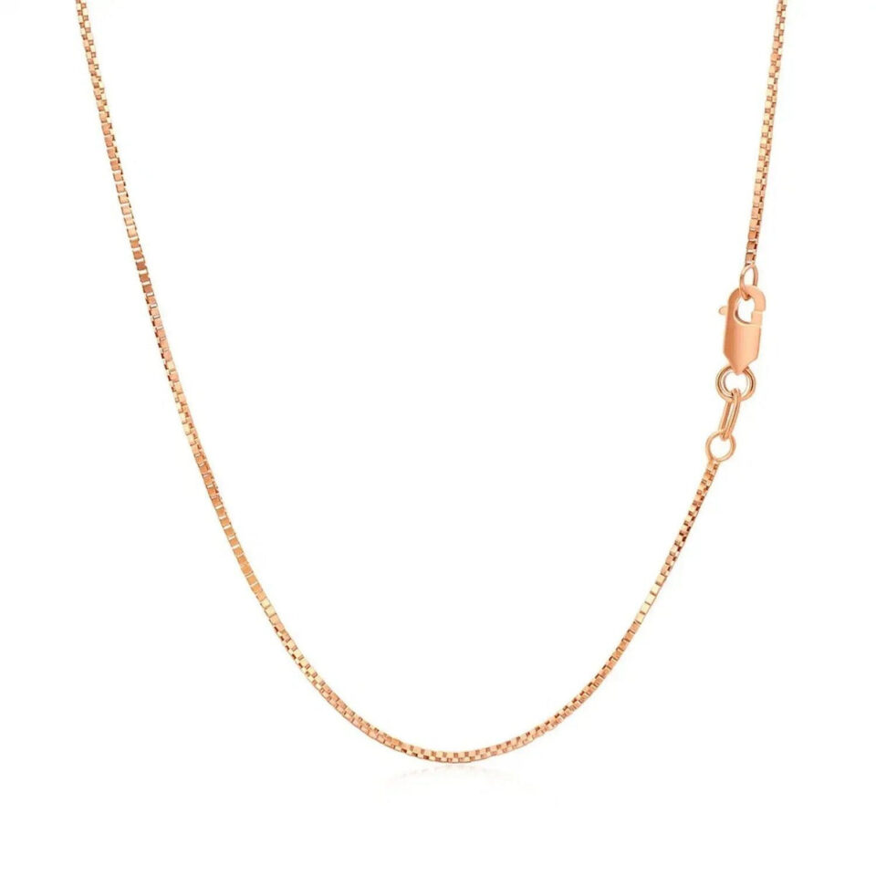 14K Rose Gold Chain 0.73mm