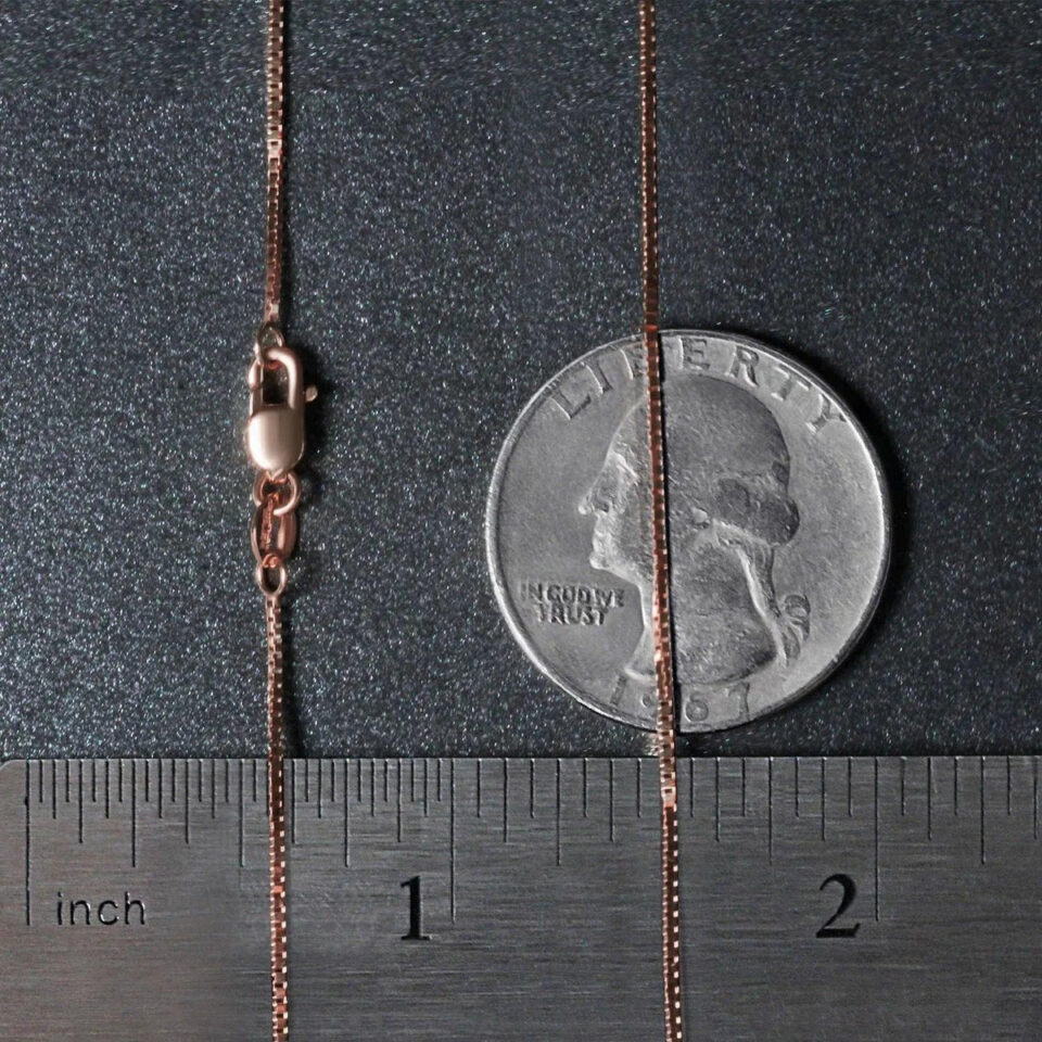14K Rose Gold Chain 0.73mm