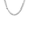 Sterling Silver, Rhodium Plated Curb Chain 4.70mm