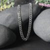 Sterling Silver, Rhodium Plated Curb Chain 4.70mm