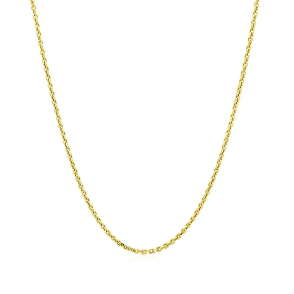 14K Yellow Gold Cable Chain 1.30mm