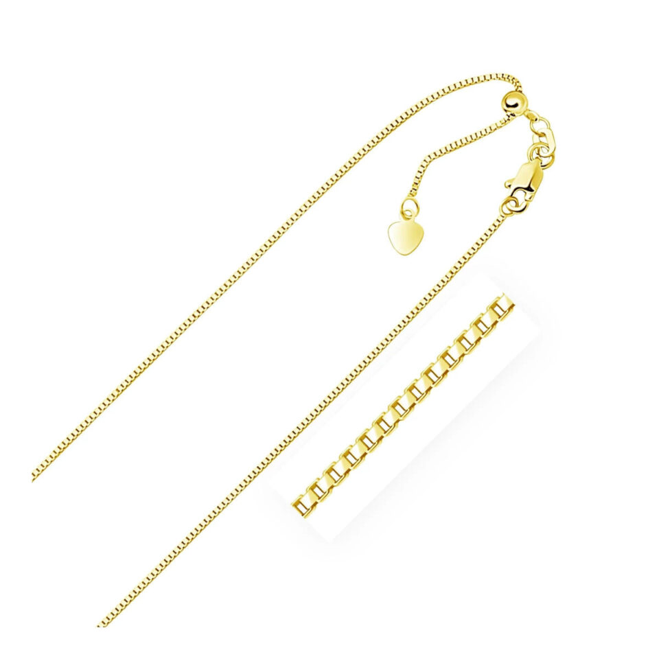 10K Yellow Gold Adjustable Chain