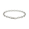 14K White Gold Rolo Oval Bracelet 4.60mm