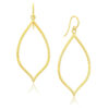 14K Yellow Gold Polished Marquise Earrings Style