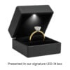 1.50 ct cushion lab-grown diamond ring in solid 10K yellow gold, view 6