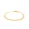 14K Yellow Gold Herringbone Bracelet 2.80mm