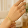 14K Yellow Gold Herringbone Bracelet 2.80mm