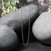 14K White Gold Diamond-Cut Cable Link Chain, 1.3 mm