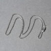 14K White Gold Diamond-Cut Cable Link Chain, 1.3 mm