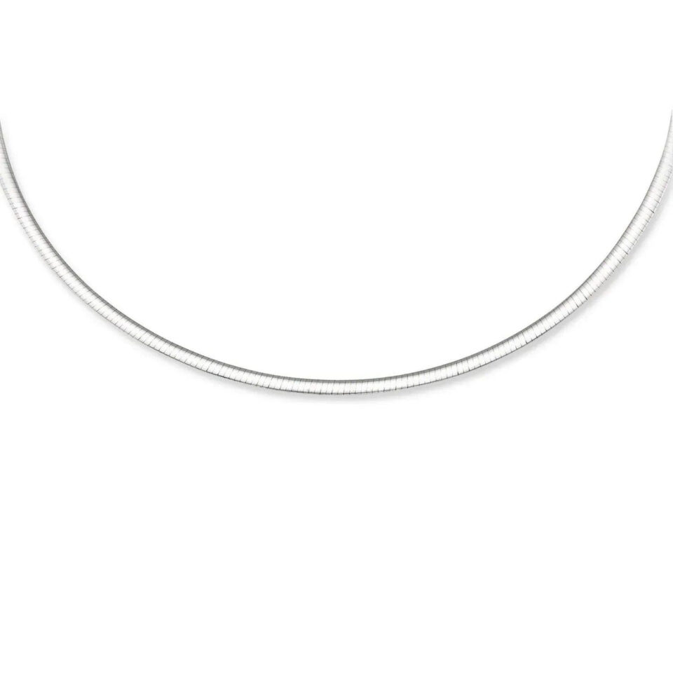 3.0mm necklace in solid 14K two-tone gold, view 4