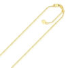 14K Yellow Gold Adjustable Singapore Chain