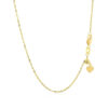 14K Yellow Gold Adjustable Singapore Chain