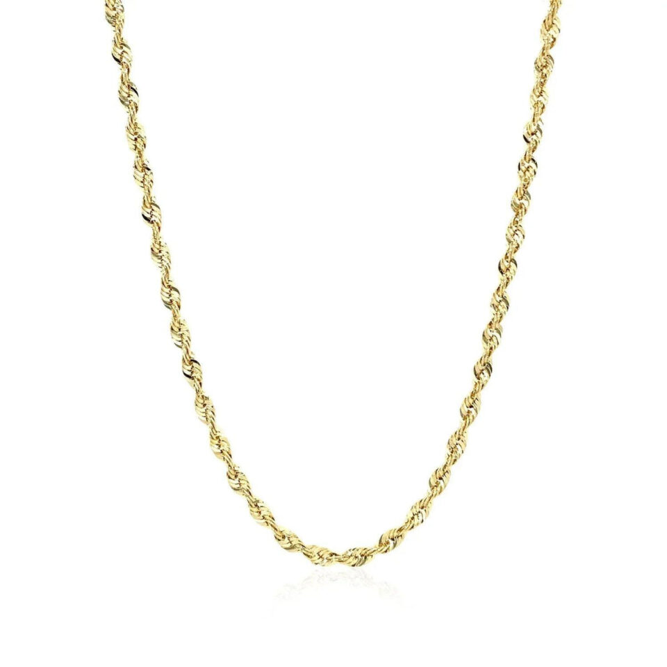 10K Yellow Gold Rope Chain 2.50mm