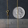 14K Yellow Gold Wheat Round Chain 0.60mm
