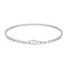 14K White Gold Rolo Bracelet