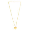 Sterling silver, gold plated heart necklace, view 2