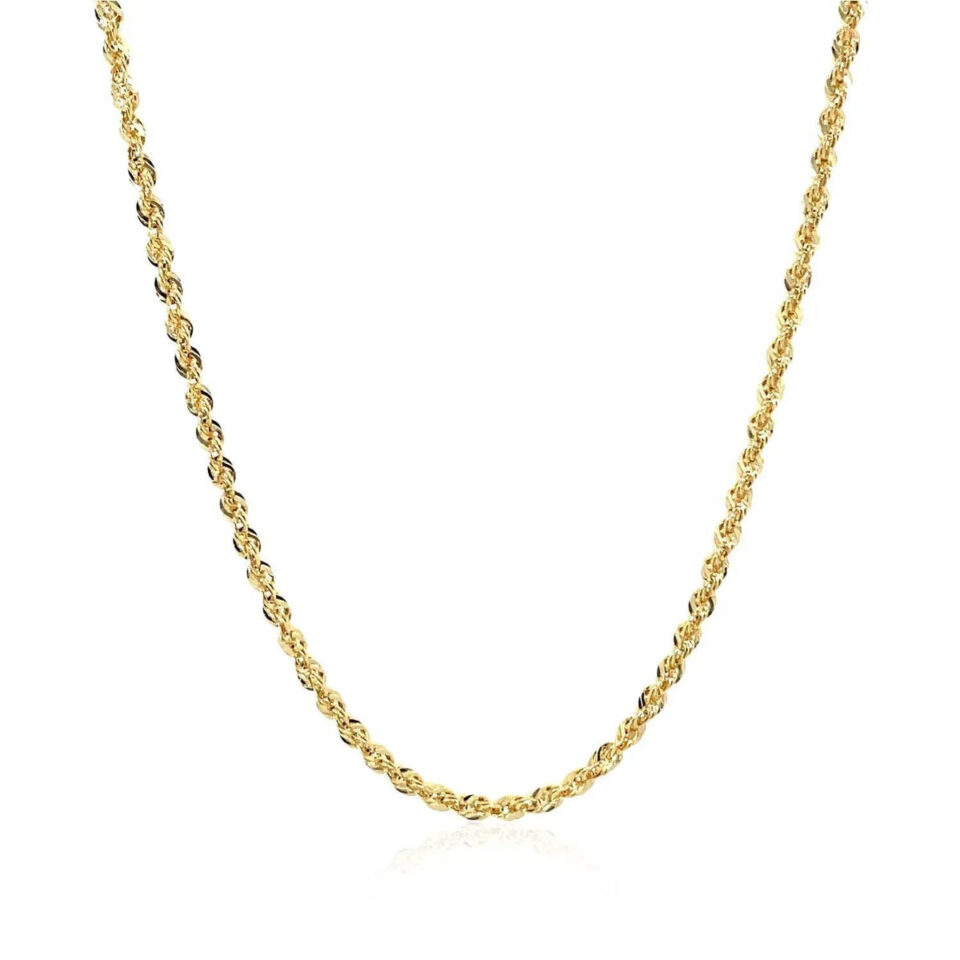 10K Yellow Gold Rope Chain 2.00mm