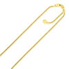 14K Yellow Gold Adjustable Popcorn Chain, 1.1 mm