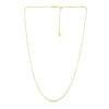 14K Yellow Gold Adjustable Popcorn Chain, 1.1 mm