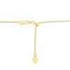 14K Yellow Gold Adjustable Popcorn Chain, 1.1 mm