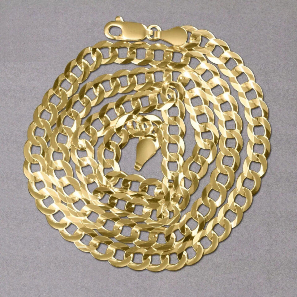 10K Yellow Gold Curb Chain 5.70mm