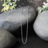 14K White Gold Singapore Chain 0.8mm