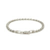 14K White Gold Heart Bracelet