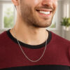Sterling Silver, Rhodium Plated Chain 1.60mm