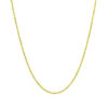 Adjustable rope chain in solid 14K yellow gold, view 4
