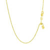 Adjustable rope chain in solid 14K yellow gold, view 5