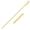 14K Yellow Gold Foxtail Chain, 1 mm