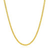 14K Yellow Gold Wheat Round Chain