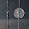 14K White Gold Cable Chain 2.20mm