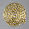 10K Yellow Gold Curb Chain 3.60mm