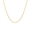 14K Yellow Gold Round Wheat Chain, 1 mm