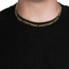 6.6 mm lite figaro chain in solid 10K yellow gold, view 11