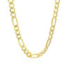 6.6 mm lite figaro chain in solid 10K yellow gold