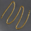 6.6 mm lite figaro chain in solid 10K yellow gold, view 5