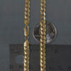 6.6 mm lite figaro chain in solid 10K yellow gold, view 7