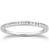 14K White Gold Lab-Grown Diamond Slim Profile Channel Set Wedding Ring Band