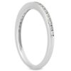 14K White Gold Lab-Grown Diamond Slim Profile Channel Set Wedding Ring Band