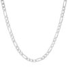 3.80mm figaro chain in solid 14K white gold