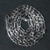 3.80mm figaro chain in solid 14K white gold, view 6