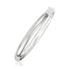 14K White Gold Bangle 5.00mm