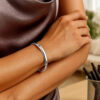 14K White Gold Bangle 5.00mm