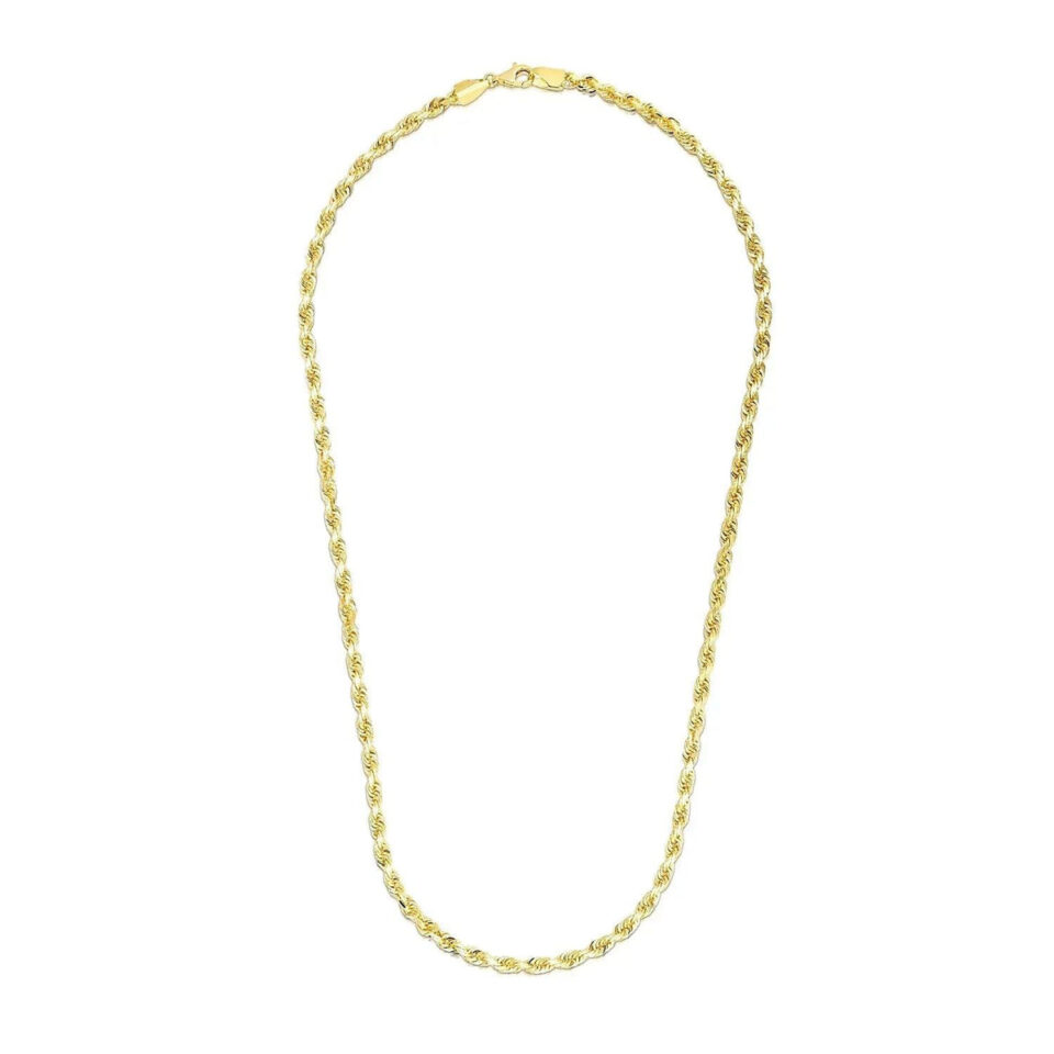 14K Yellow Gold Rope Chain 3.50mm