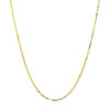 1 mm octagonal box chain in solid 14K yellow gold