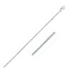 Sterling silver, rhodium plated chain 1.8mm