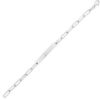 Sterling Silver, Rhodium Plated Bracelet 2.10mm
