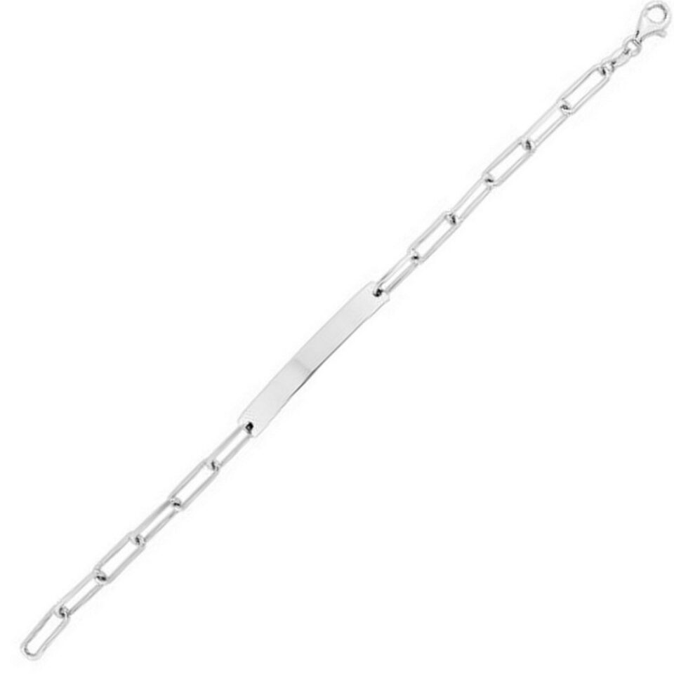 Sterling Silver, Rhodium Plated Bracelet 2.10mm